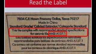 NTCA U Course Preview: Introduction to Tile Standards