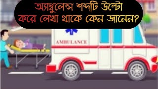 অ্যাম্বুলেন্স শব্দটি উল্টো করে লেখা থাকে কেন ইংরেজিতে জানেন কি এর রহস্য?