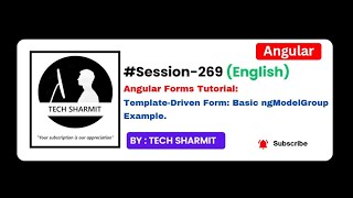 Template-Driven form - Basic example for ngModelGroup | Angular tutorial in English (Session-269)
