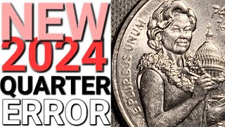 😱 NEW 2024 QUARTER ERROR FOUND 😲 #coinrollhunting #quarters #money #dwcnc #2024 #errorcoins #coins