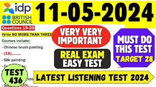 IELTS Listening Practice Test 2024 with Answers | 11.05.2024 | Test No - 436