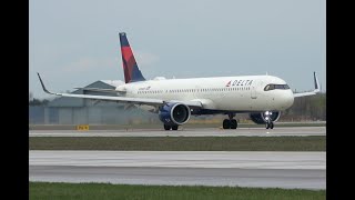 Delta A321Neo take off, DTW