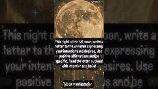 #full moon #manifestation