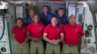 SpaceX Crew-1 astronauts talk to NASA and JAXA from space station
