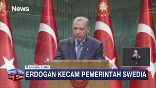 Erdogan Kecam Protes Pembakaran Al-Qur'an ke Pemerintah Swedia #iNewsSiang 24/01