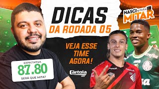CARTOLA FC 2024 - DICAS RODADA 5 - TIME PARA MITAR - RODADA 5