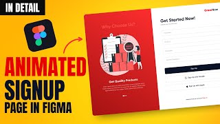 How to Create Interactive SignUp Page Design in Figma | Figma Tutorial