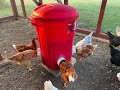 DIY Automatic Chicken Feeder - Holds Over 100 Pounds Of Feed