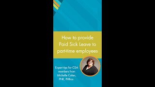 How to provide Paid Sick Leave to part-time employees