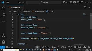 JavaScript Syntax - 07 JavaScript Syntax Part 2 in Html CSS JavaScript Beginners to Advanced Level