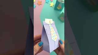 Father's Day SHIRT Gift Paper Crafts 🎁 🤩