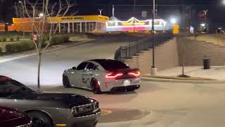 Insane Hellcat Redeye leaving gas station (sound up🔊)