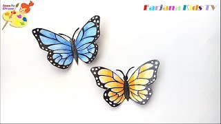How to Make a Paper Butterfly /3D Butterfly/ DIY crafts: Paper BUTTERFLY (very easy)