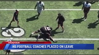 Hoover Coaches placed on leave immediately, as evidence shows coaches hump, push Bucs players at pra