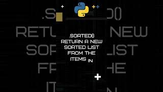 What is the difference between.SORT() and .SORTED() functions in PYTHON? #python #list #sort