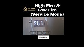 GLOWWORM ENERGY HIGH FIRE LOW FIRE SERVICE MODE P01 0-100