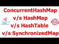 ConcurrentHashMap vs HashTable vs SynchronizedMap vs Hashmap | Concurrent Collections Framework