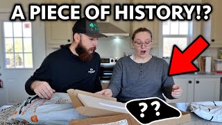 AMERICANS Unbox a Piece of BRITISH HISTORY!? *how old??*