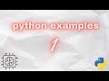 python example 1 (print hello world)