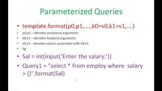 CBSE - Class XII - Interface Python with sqlite3 - Parameterized Query