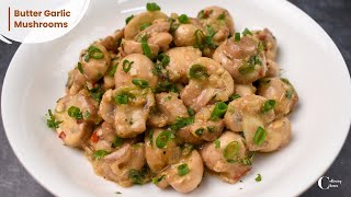 Creamy Butter Garlic Mushrooms | Veg Starter Recipe | Easy Dinner recipe | Culinarychaser