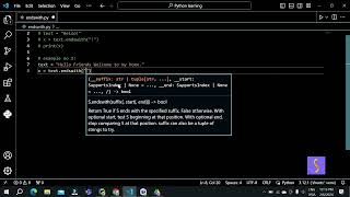 (MM) Understanding the endswith() Method in Python