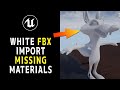 Fix White Missing Textures on FBX Import in UE5.1 Unreal Engine