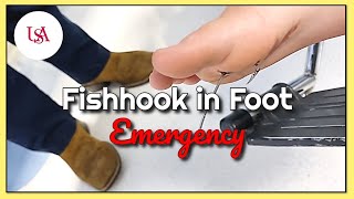 Fishhook in Foot Emergency