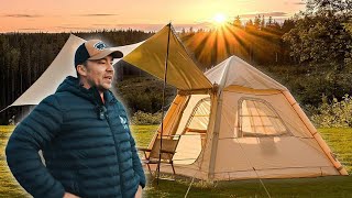 I bought Amazons cheapest inflatable tent!