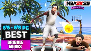 BEST DRIBBLE MOVES for TALL PGs in NBA 2K25🤯 SEASON 4 is INSANE🤩