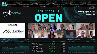 Andean Virtually Opens The Market Monday, April 5, 2021