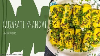 Gujrati Khandvi | गुजराती खांडवी | Raw Hangry Women