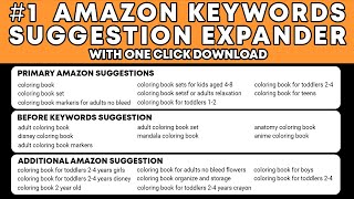 #1 Amazon / KDP Keyword Search Suggestion Tool  - Installation Walkthrough