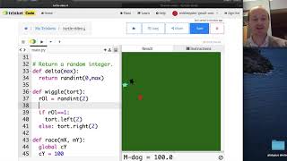 python tutorial: turtle racing video 4