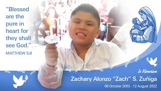 In Memoriam: Zachary Alonzo S. Zuñiga (08 October 2003 - 12 August 2022)