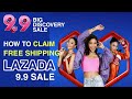 How to CLAIM FREE SHIPPING VOUCHER ON LAZADA 9.9 SALE | UP TO 50 PESOS DISCOUNT