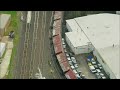 13 rail cars flipped on side after train derail in Blue Island