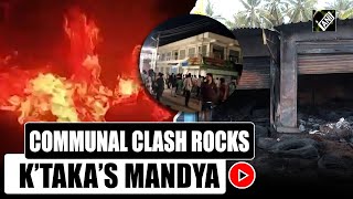 Communal Clash in Mandya, stones pelted at Ganpati idol procession, shops, vehicles set ablaze