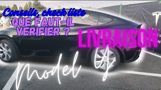 Livraison Tesla Model Y, ce qu'il faut vérifier avant de partir