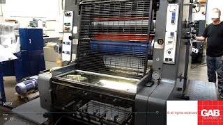 Used Heidelberg MOZP S two colour offset with alcolor dampening   Gab Supplies Ltd   1989