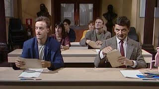 Mr Bean Sits A Maths Exam Mr Bean Live Action Funn Doovi