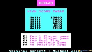 Bedlam (1988) gameplay (PC Game, 1988)