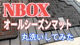 NBOXのオールシーズンマットを丸洗いしてみた