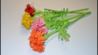 How to Make Paper Marigold Flower  | DIY Flower Tutorial
