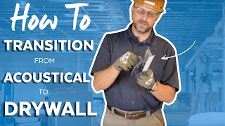 See How to Transition from Acoustical to Drywall | DW58LT | Armstrong Ceiling Solutions