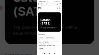 Crypto term #SATS Satoshi