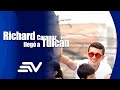 Richard Carapaz llegó a Tulcán