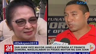 San Juan Vice Mayor Janella Estrada at Francis Zamora, maglalaban sa pagka-Mayor ng San Juan