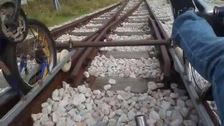 Railbiking.gr-testing at railtrack switch