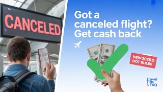 Flight DELAYED or CANCELED NEW 2026 DOT Rules for CASH Airline Refunds & Flight Compensation